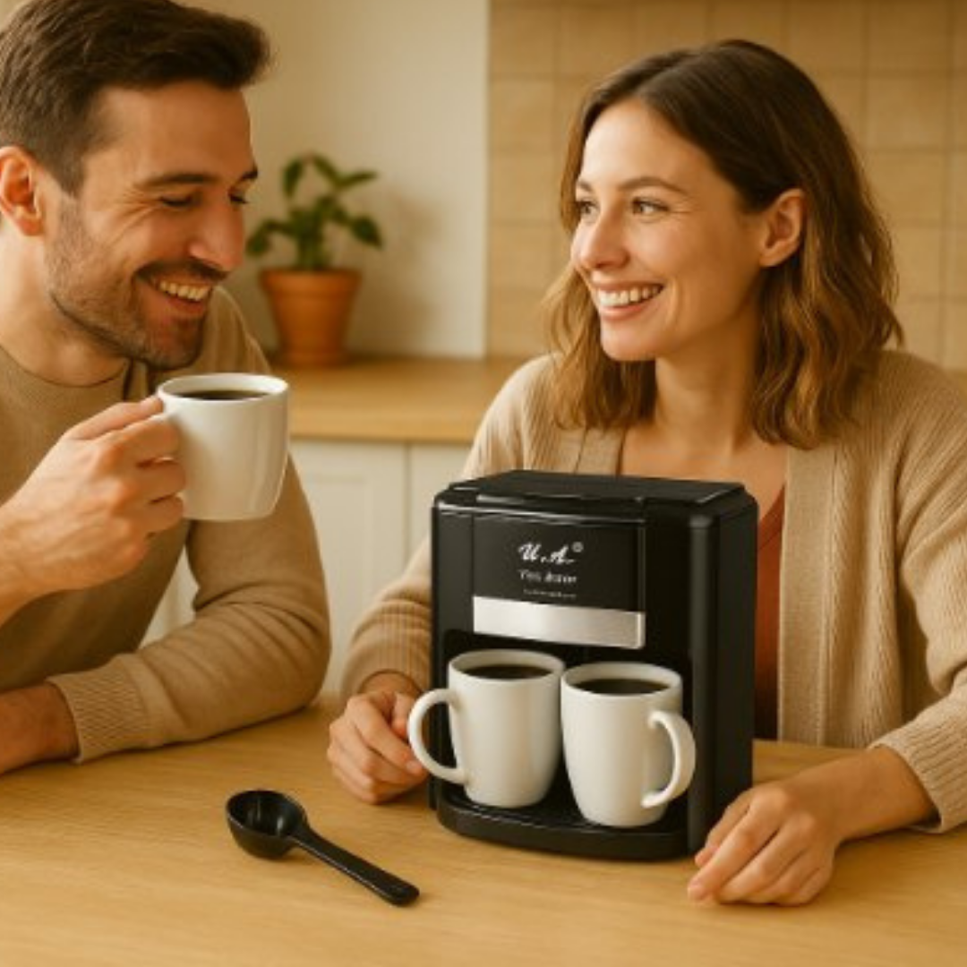 Cafetera Electrica Doble Taza